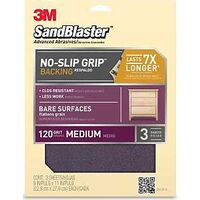 Sandpaper 9in. x 11in. 120 Grit Pk 3
