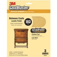 sandpaper 9in. x 11in. 240 grit pk 3