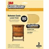 Sandpaper 9in. x 11in. 240 Grit Pk 3