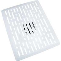 large sink mat, white 12 3/4in. x 16in.
