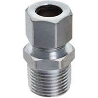 Straight Connector, 3/8in. Comp x 3/8in.MIP