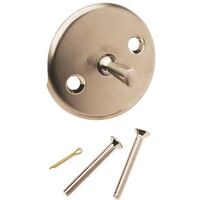 Trip Lever Face Plate with Screws, Brushed Nickel