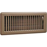 floor register, brown 10in. x 4in.