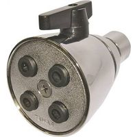 chrome & plastic adjustable spray shower head