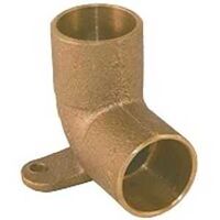 1/2in. cxc 90 degree drop elbow polished brass cast 