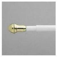 white 28in.-48in. traditional cafe rod 