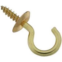 Cup Hook, 3/4" Brass