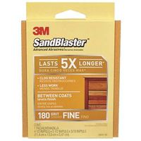 sanding sponge, 180 grit 4 1/2in. x 5 1/2in. x .3 