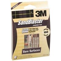 sanding sponge, 100 grit 4 1/2in. x 5 1/2in. x .3in. 