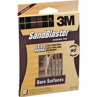 sanding sponge, 80 grit 4 1/2in. x 5 1/2in. x .3in. 