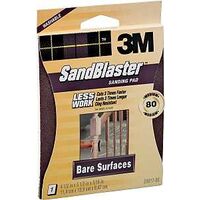 sanding sponge, 80 grit 4 1/2in. x 5 1/2in. x .3in. 