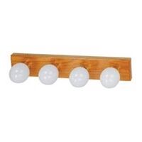 Vanity Bath Bar 4 Light, Oak 24"
