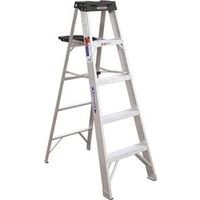 Werner 375 Single Sided Step Ladder With Pail Shelf