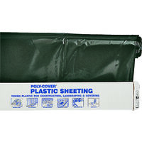 4 Mil Plastic Black Poly Film, 28 x 100'