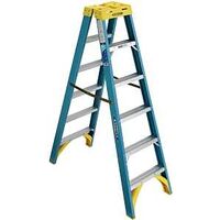 Werner Heavy Duty Fiberglass Step Ladder Type I, 6' 