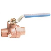 ball valve cxc ends with waste, 1in.
