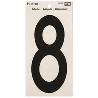 5in. reflective self adhesive #8