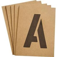 6303374 - 4IN NUMBER/LETTER STENCIL KIT