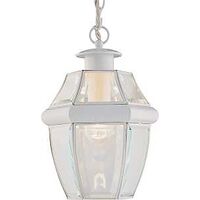 One Light Hanging Lantern, White