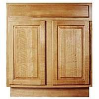 two door sink base, oak 36in.