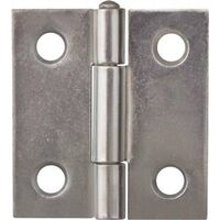 Narrow Riveted Cabinet Hinge, 1in. x 1in. Zinc