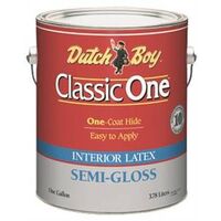 Interior Latex Paint, 1 Gal Semi-Gloss White