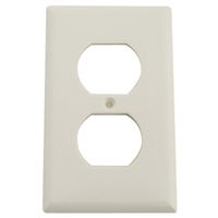 6326284 - 1G STD WHT DUPLEX RECPT PLATE