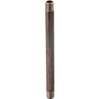 black nipple, 1 1/2in. x 4 1/2in.