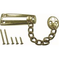 Chain Door Guard, Satin Brass