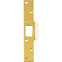 Security Strike, 1 1/4" x 8" Polished Brass
