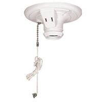 Recessed Lamp Holder, White