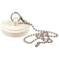 6341630 - 1-3/4 STOPPER W/CHAIN WHITE
