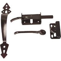 heavy duty steel thumb latch, black