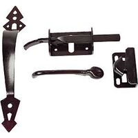 Heavy Duty Steel Thumb Latch, Black