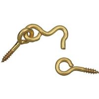 6362727 - 1IN SOLID BRASS HOOK/EYE
