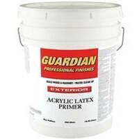 Exterior Latex Primer, 5 Gal White