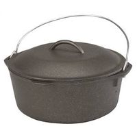 cast iron dutch oven with cover, 9 qt