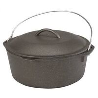Cast Iron Dutch Oven with Cover, 9 Qt