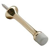 Solid Brass Rigid Door Stop, 3"