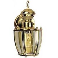 Six Sided Brass Motion Sensor Lantern, Brass