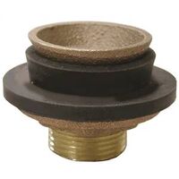 2in. cast brass closet spud   