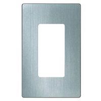 claro one gang wallplate, stainless steel