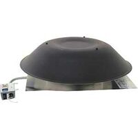 roof mount power vent good black  