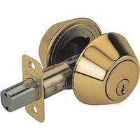 6 Way Double Deadbolt K3 Polished Brass