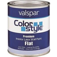 Interior Latex Wall Paint, 1 Qt Flat Tint Base