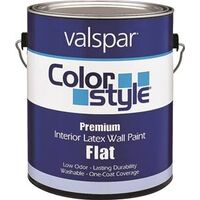Interior Latex Paint, 1 Gal Flat Clear Base