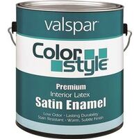 Interior Latex Paint, 1 Gal Satin Pastel Base