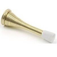 spring door stop, brass