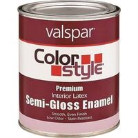 Interior Latex Paint, 1 Qt Semi-Gloss White