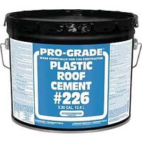 Pro-Grade Plastic Roof Cement, 3 1/2 Gal